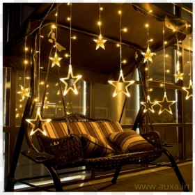 Room Decoration With Star Light, HD Png Download - hanging string png