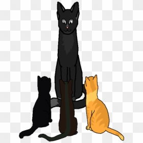 Wolfstar, Nightpaw, Snakepaw, And Lionpaw - Black Cat, HD Png Download - lion paw png