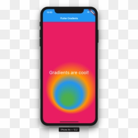 Application - Gradient Color In Flutter, HD Png Download - gradient circle png