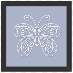 Picture Frame, HD Png Download - borboleta png