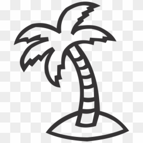 Palm Tree - Felt Palm Tree, HD Png Download - white palm tree png
