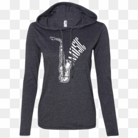 T-shirt, HD Png Download - saxophone silhouette png