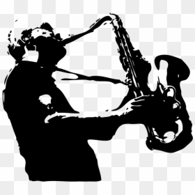 Saxofon Silueta Png, Transparent Png - saxophone silhouette png
