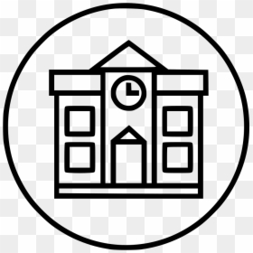 School Study Building Structure Architect Education - White School Icon Png, Transparent Png - architect png
