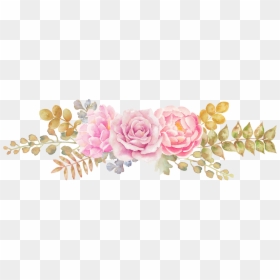 Pink Flower Watercolor Drawing, HD Png Download - watercolor roses png