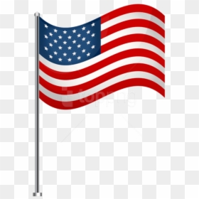 Usa Flag Waving Png - Transparent Background American Flag Clipart, Png Download - waving us flag png
