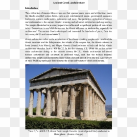 Temple Of Hephaestus, HD Png Download - roman columns png