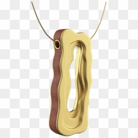 Yellow Gold Rectangle Contoured Pendant - Locket, HD Png Download - gold rectangle png