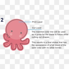 Octopus, HD Png Download - cut line png