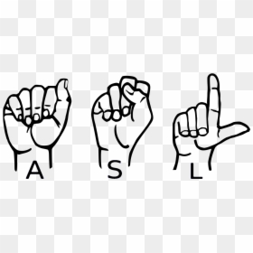 Sign Language Cartoon Clipart , Png Download - American Sign Language Logo, Transparent Png - cartoon sign png
