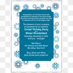 Christmas Holiday Party Invitation - Winter Wonderland Holiday Party Invitations, HD Png Download - holiday party png