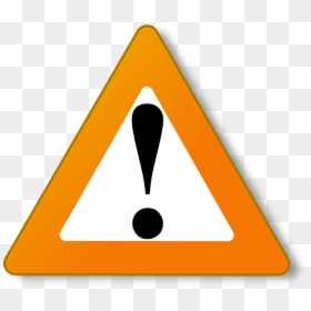 Sign, Computer, Symbol, Cartoon, Signs, Danger - Orange Caution, HD Png Download - cartoon sign png