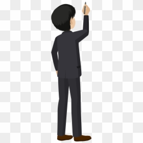 Kids And Adults, HD Png Download - person standing png back