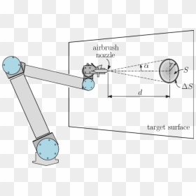 Spray Painting Robot Diagram, HD Png Download - spray paint line png