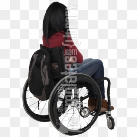 Motorized Wheelchair, HD Png Download - person standing png back