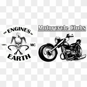Motocycle Clubs Portal Banner Copy - Motorcycle Bike Cartoon Png, Transparent Png - chopper motorcycle png