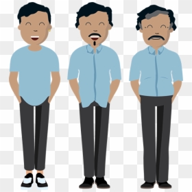 Cartoon, HD Png Download - person standing png back