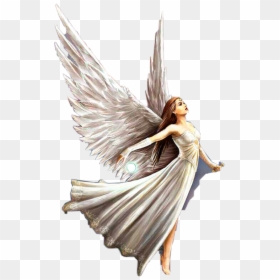 Angel Png Flying - Anne Stokes Guardian Angel, Transparent Png - white angel wings png