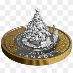 Canadian Mint Christmas Coins, HD Png Download - pile of coins png