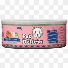 Alimento Úmido Pet Delícia Papinha De Frango Para Gatos - Pet Delicia, HD Png Download - gatos png