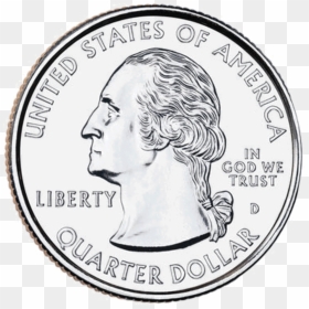 Coins Clipart Black And White - Head Of A Quarter, HD Png Download - pile of coins png