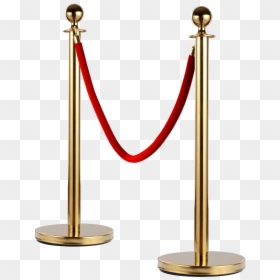 Rope And Post Hire Kent - Golden Color Pole With Rope, HD Png Download - ropes png
