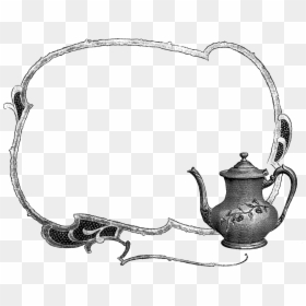Teapot Border Free Clipart, HD Png Download - stamp border png