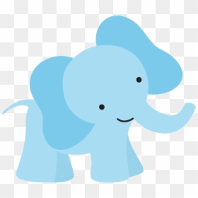 Elephant Clipart Aqua - Baby Shower Clipart Blue, HD Png Download - elefante png