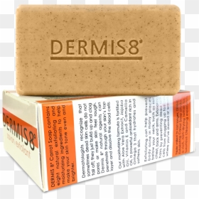 Dermis 8â° Exfoliating Carrot & Vitamin E Bar Soap - Dermis 8 Soap, HD Png Download - bar of soap png