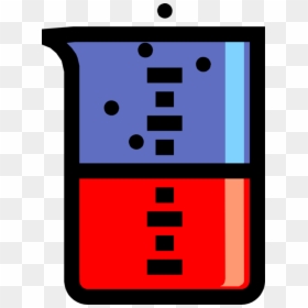 Vector Illustration Of Laboratory Beaker Glassware - Beaker, HD Png Download - saliva png