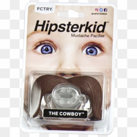 Mustache Pacifier, Mustachifier, The Cowboy, Handlebar, HD Png Download - hipster mustache png