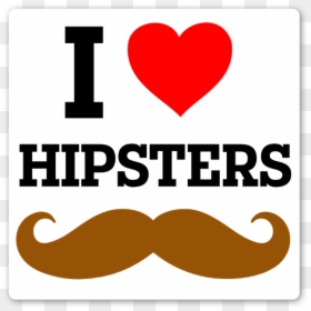 I Love Hipsters Mustache - Zdfinfo, HD Png Download - hipster mustache png