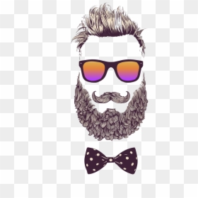 Bearded Photography Illustration Royalty-free Hipster, HD Png Download - hipster mustache png