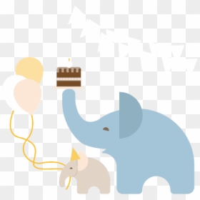 Indian Elephant, HD Png Download - baby shower elephant png