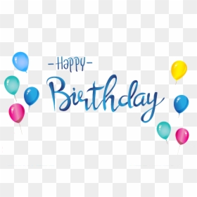 Pin By Pngsector On - Happy Birthday Word Png, Transparent Png - happy birthday png transparent