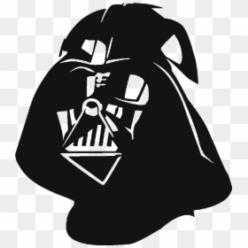 Anakin Skywalker Stormtrooper Boba Fett Wall Decal - Darth Vader Mask Silhouette, HD Png Download - darth vader transparent png