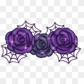 #flores #flower #vector #morado #halloween #destellos - Halloween Flower Png, Transparent Png - flores vector png