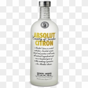 Absolut Citron -1ltr - Absolut Citron, HD Png Download - absolut vodka png