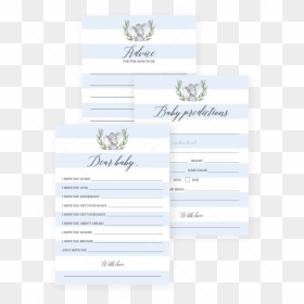 Elephant Baby Shower Printable Games By Littlesizzle - Bee, HD Png Download - baby shower elephant png