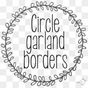 Circle Garland Border, HD Png Download - circle borders png