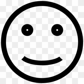 Smiley Face Clip Art Black - Happiness Icon, HD Png Download - happy face.png