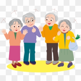 Party Age Old Cartoon Elderly Hd Image Free Png Clipart - Clipart Elderly, Transparent Png - elderly png