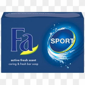 Fa Com Bar Soap Sport Active Fresh - Sign, HD Png Download - bar of soap png