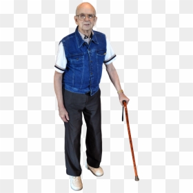 Adult Weighted Denim Vest, HD Png Download - elderly png