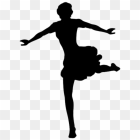 Dancer Silhouette - Transparent Background Dancer Silhouette Clipart, HD Png Download - dancing girl png