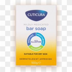 Cuticura Mildly Medicated Bar Soap - Skin Care, HD Png Download - bar of soap png