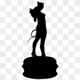 Transparent Classic Catwoman Png Image - Silhouette, Png Download - cat woman png
