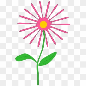 Pink Flower Clip Art, HD Png Download - pink daisy png