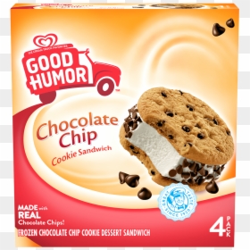 Good Humor Product Tiles - Good Humor Chocolate Chip Cookie Sandwich, HD Png Download - chocolate chip cookies png