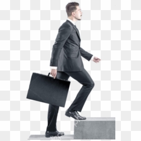 #man #staircase #climbingstairs #businessman #climbing - Steps To Career Growth, HD Png Download - person walking up stairs png